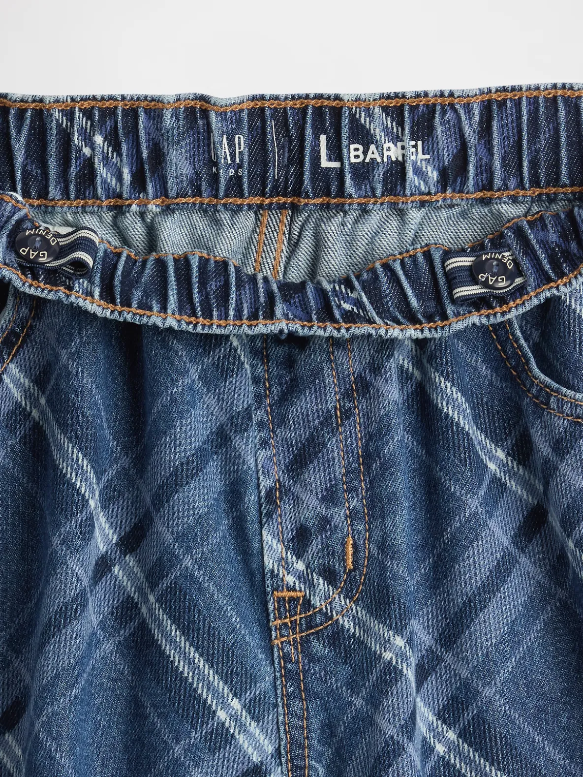 Kids High Rise Easy Barrel Jeans