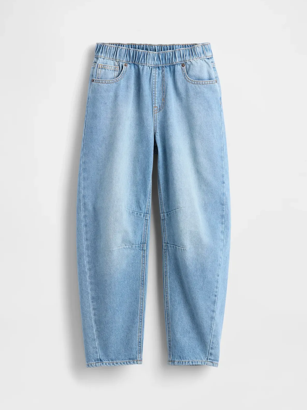 Kids High Rise Easy Barrel Jeans
