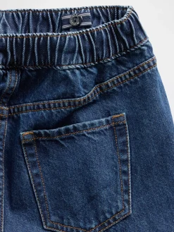 Kids High Rise Rhinestone Easy Barrel Jeans