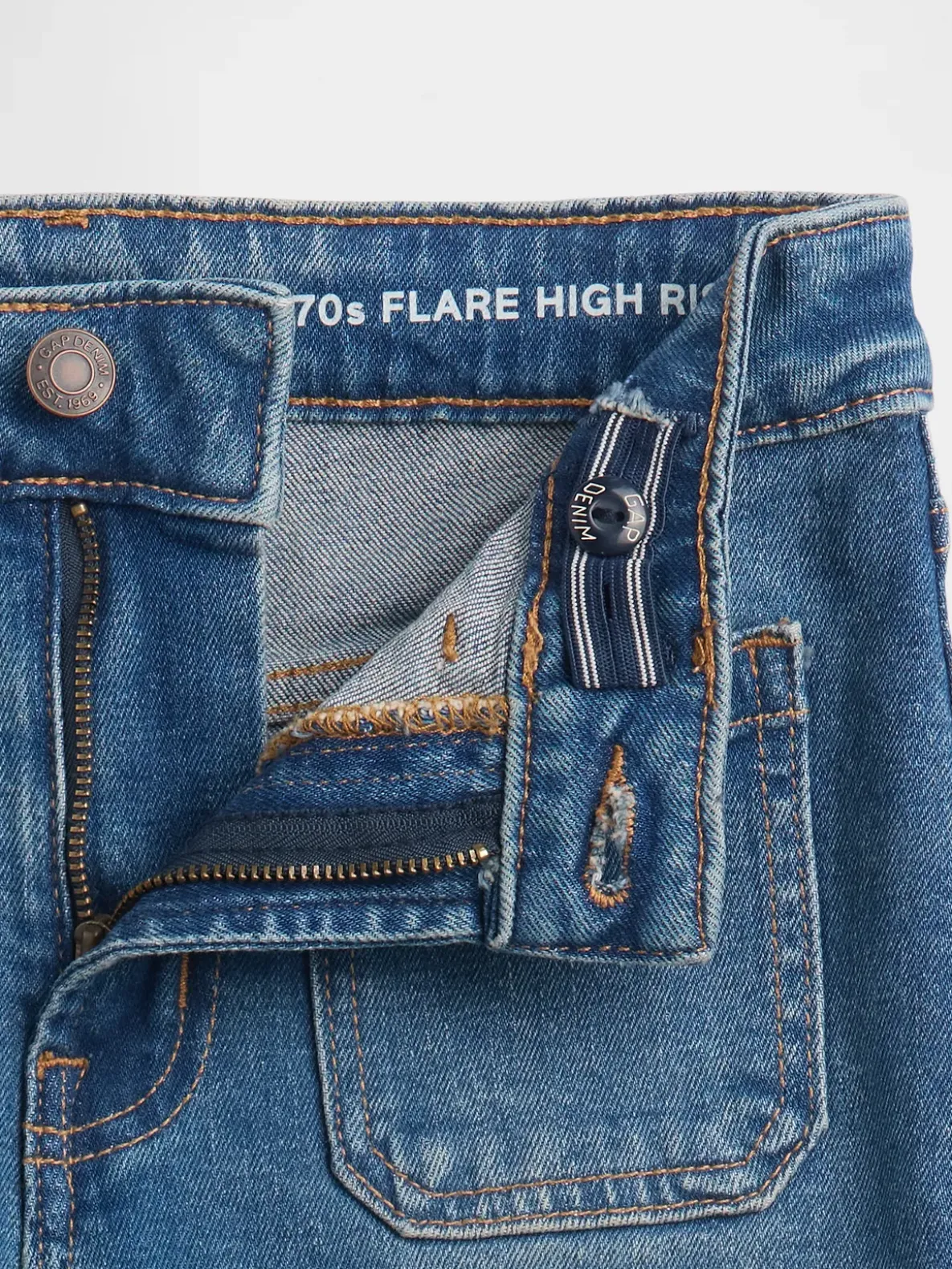 Kids High Rise '70s Flare Jeans
