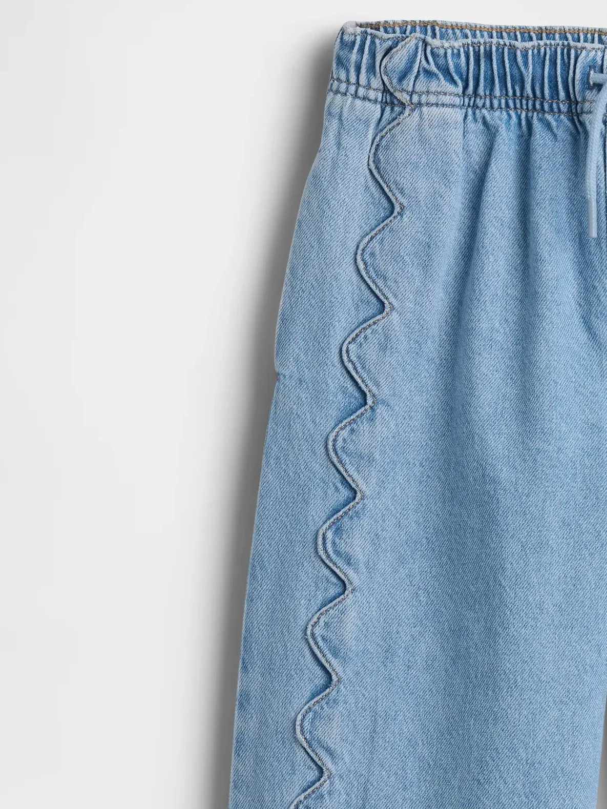 Kids High Rise Stride Easy Wide-Leg Ankle Jeans