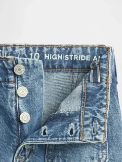 Kids High Rise Stride Wide-Leg Ankle Jeans