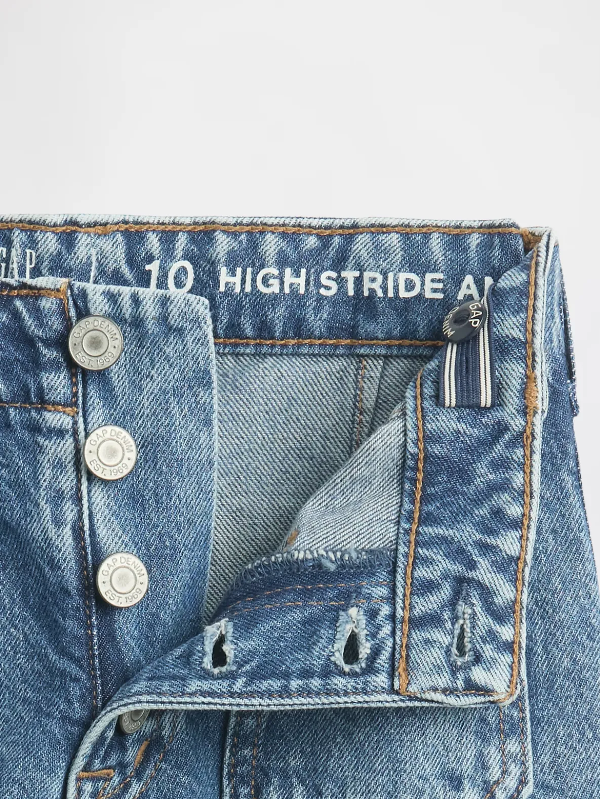 Kids High Rise Stride Wide-Leg Ankle Jeans