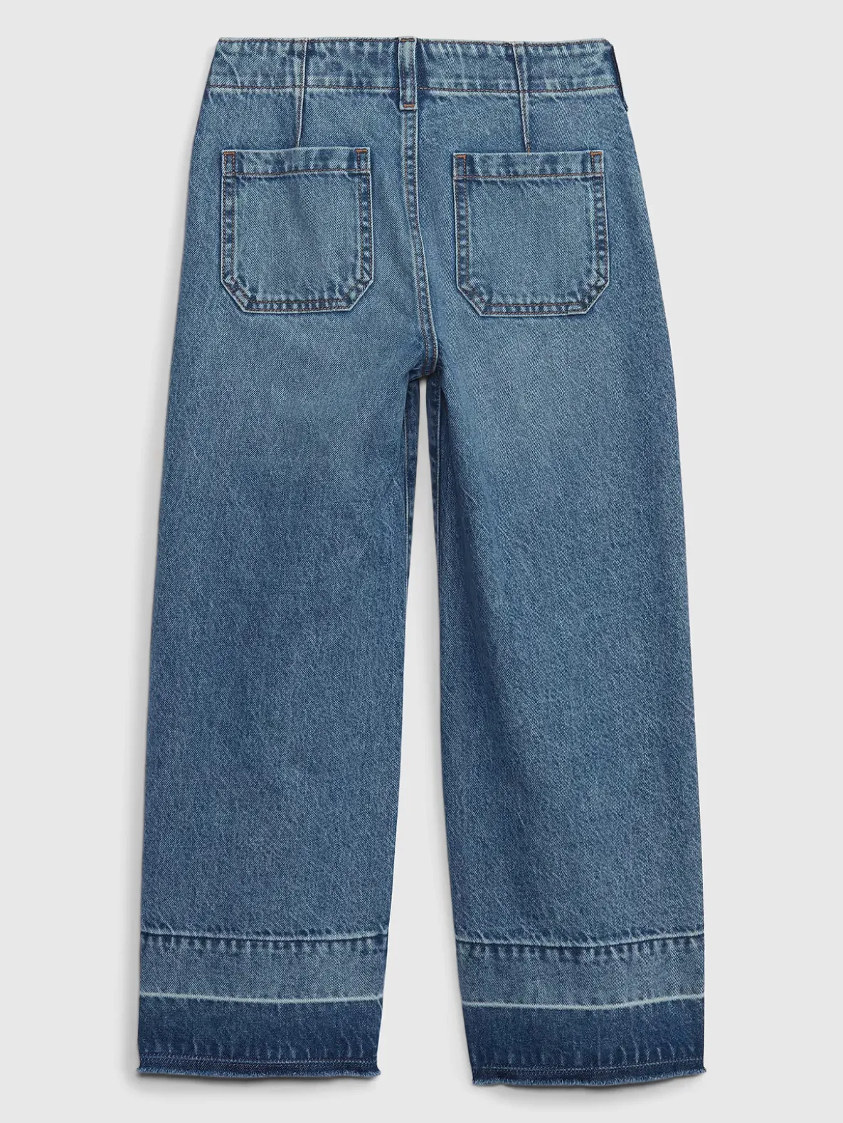 Kids High Rise Stride Wide-Leg Ankle Jeans