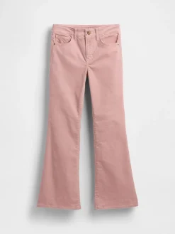 Kids High Rise Velvet '70s Flare Pants