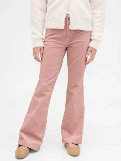 Kids High Rise Velvet '70s Flare Pants