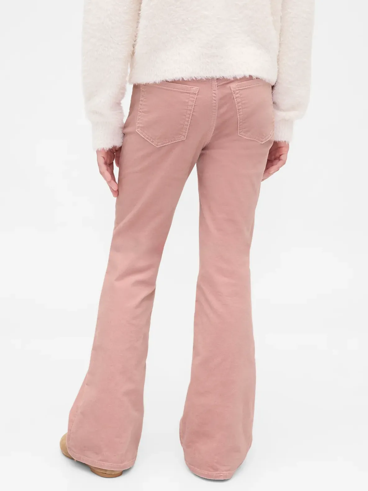 Kids High Rise Velvet '70s Flare Pants