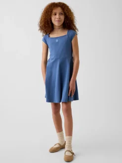 Kids Jersey Square-Neck Dress