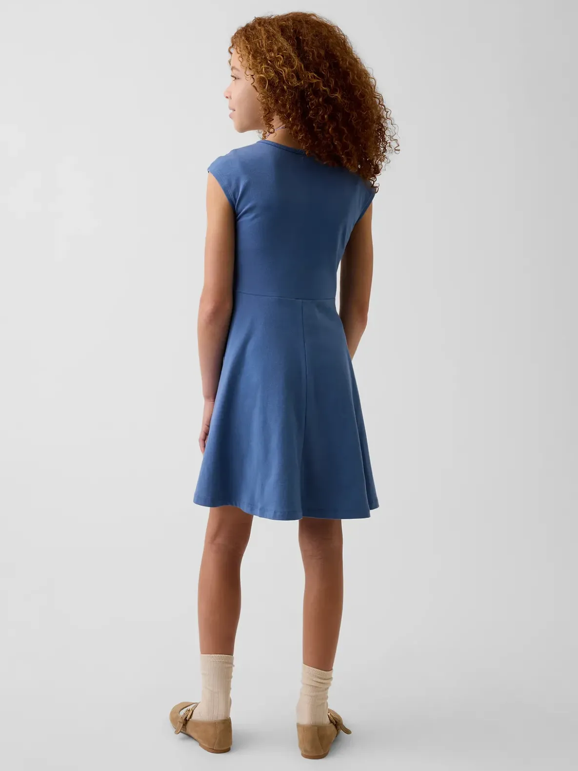 Kids Jersey Square-Neck Dress
