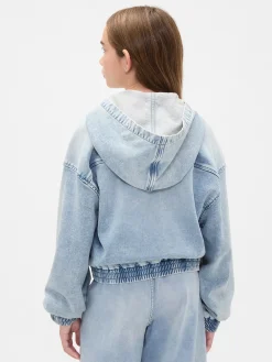 Kids Knit Denim Zip Hoodie