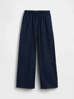 Kids Linen-Cotton Easy Wide-Leg Pants
