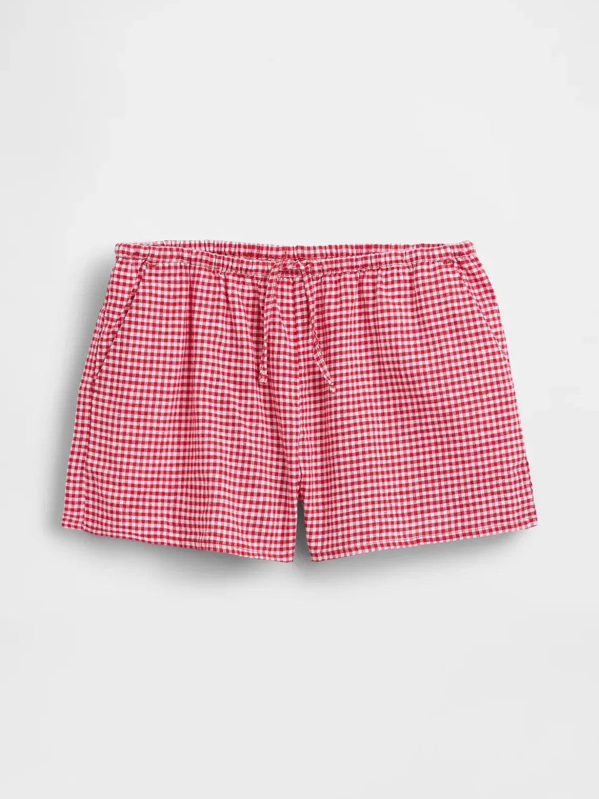 Kids Linen-Cotton Gingham Easy Shorts