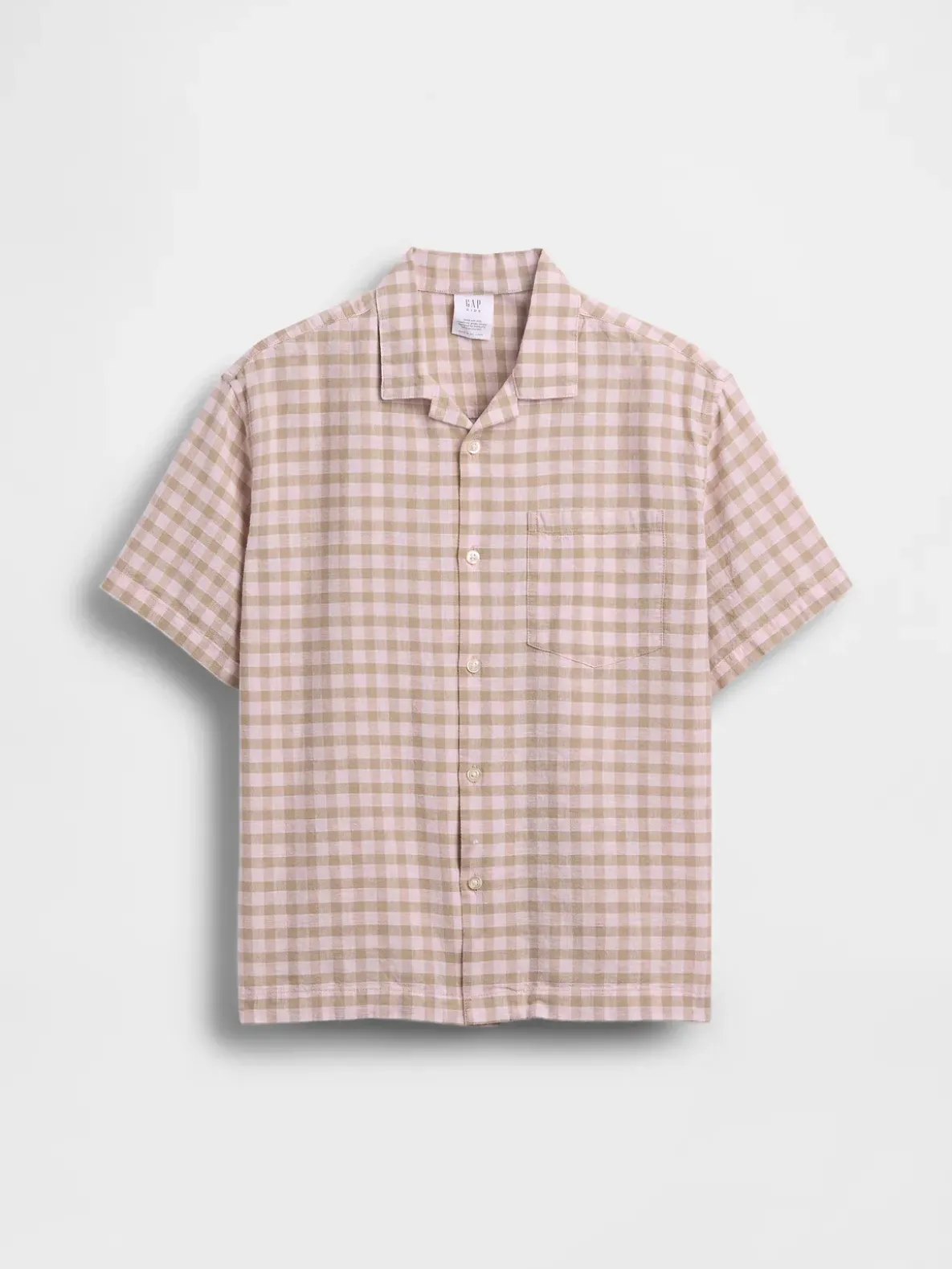 Kids Linen-Cotton Relaxed Vacay Shirt
