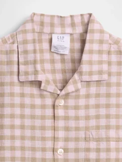 Kids Linen-Cotton Relaxed Vacay Shirt