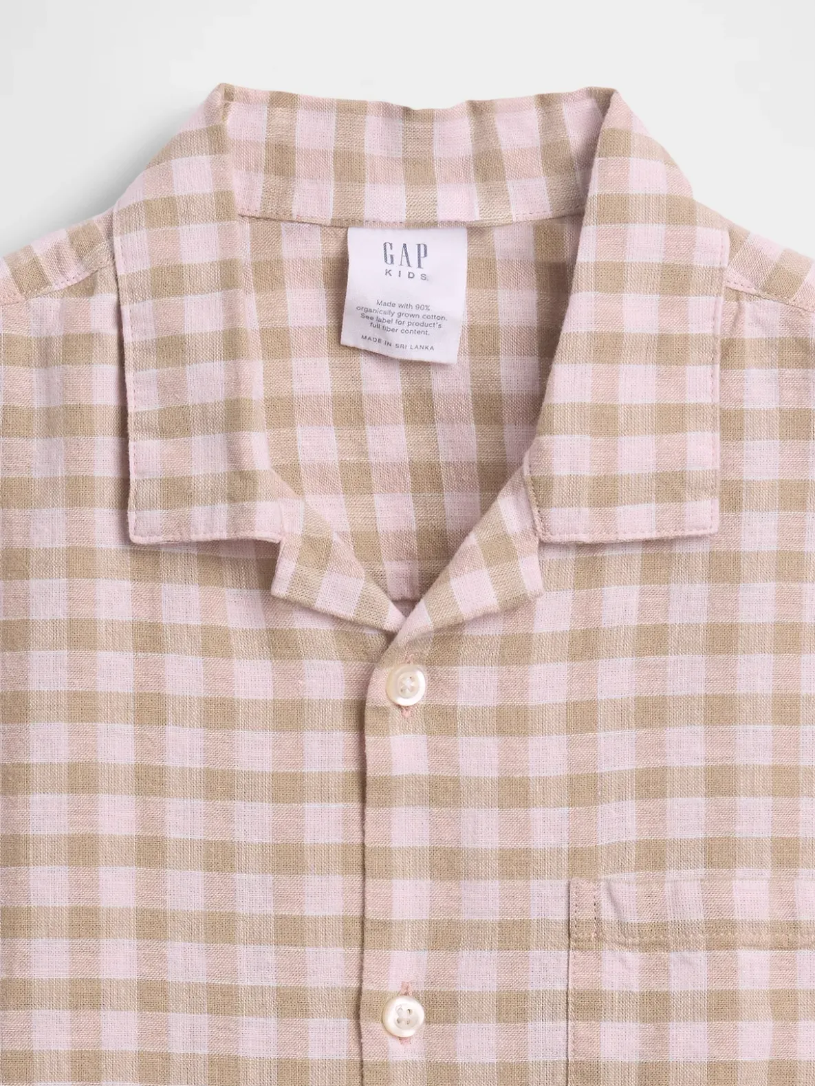 Kids Linen-Cotton Relaxed Vacay Shirt