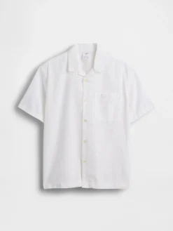 Kids Linen-Cotton Relaxed Vacay Shirt