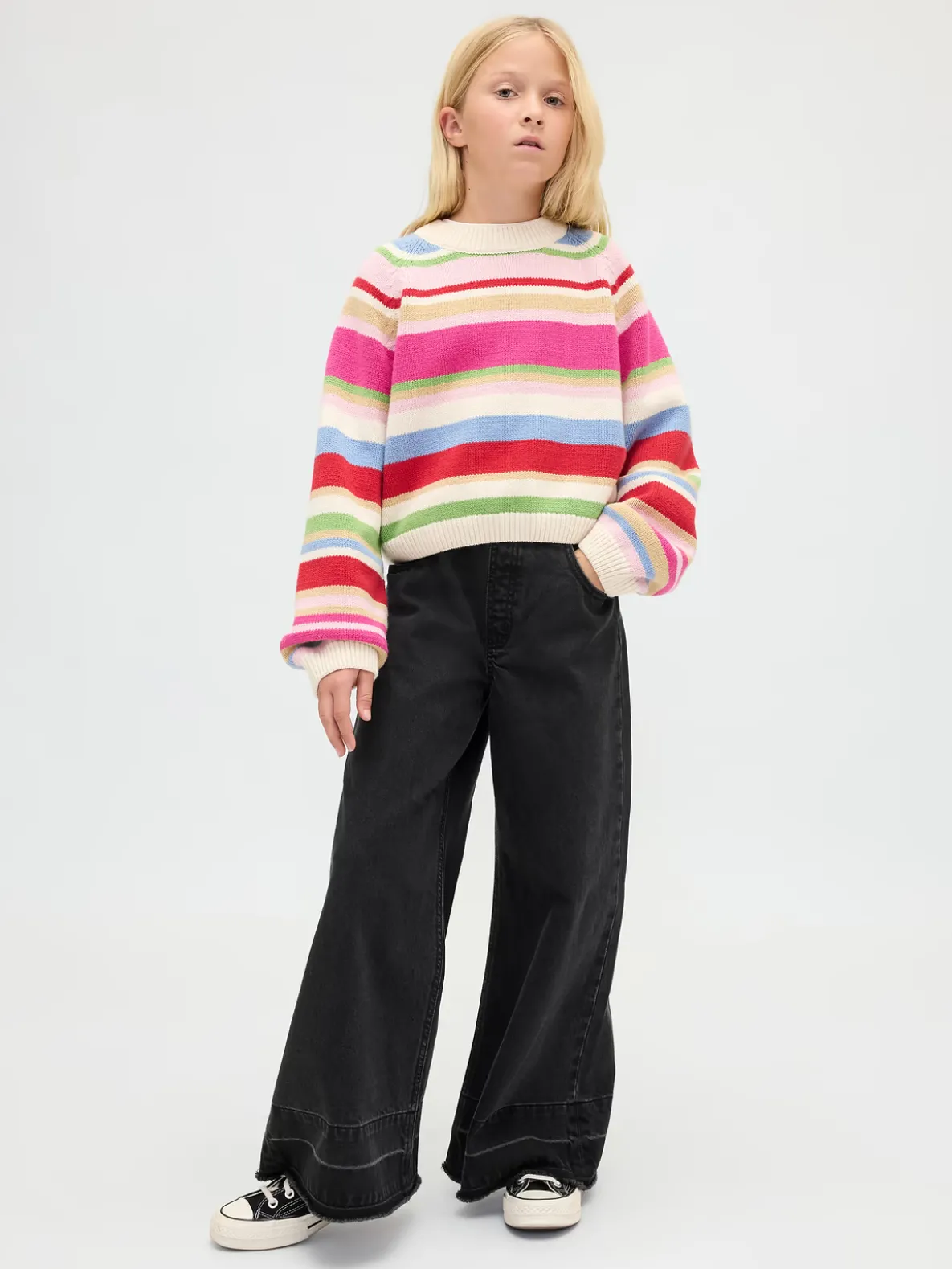 Kids Low Rise Baggy Jeans