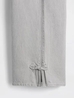 Kids Low Rise Bow Split-Hem Baggy Jeans