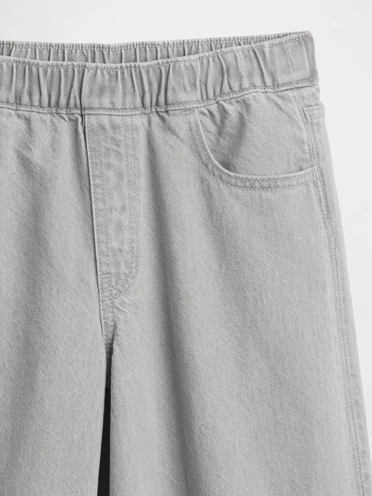 Kids Low Rise Bow Split-Hem Baggy Jeans