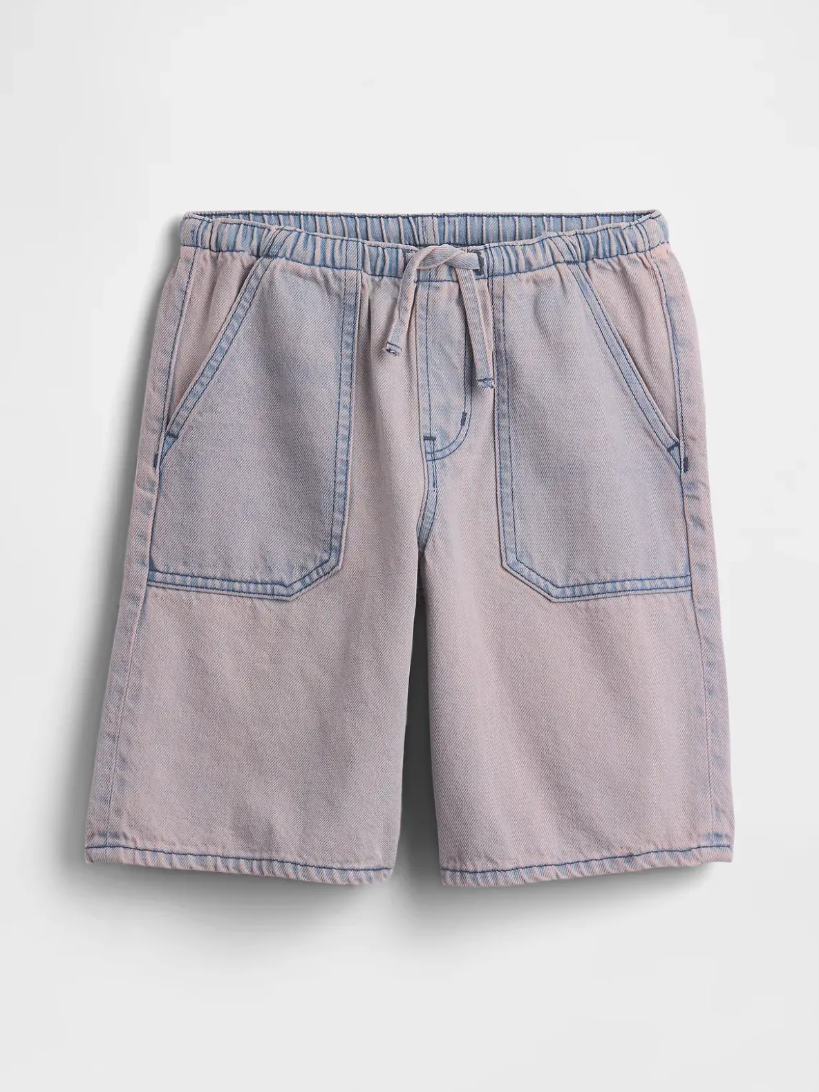 Kids Low Rise Easy Longline Denim Shorts