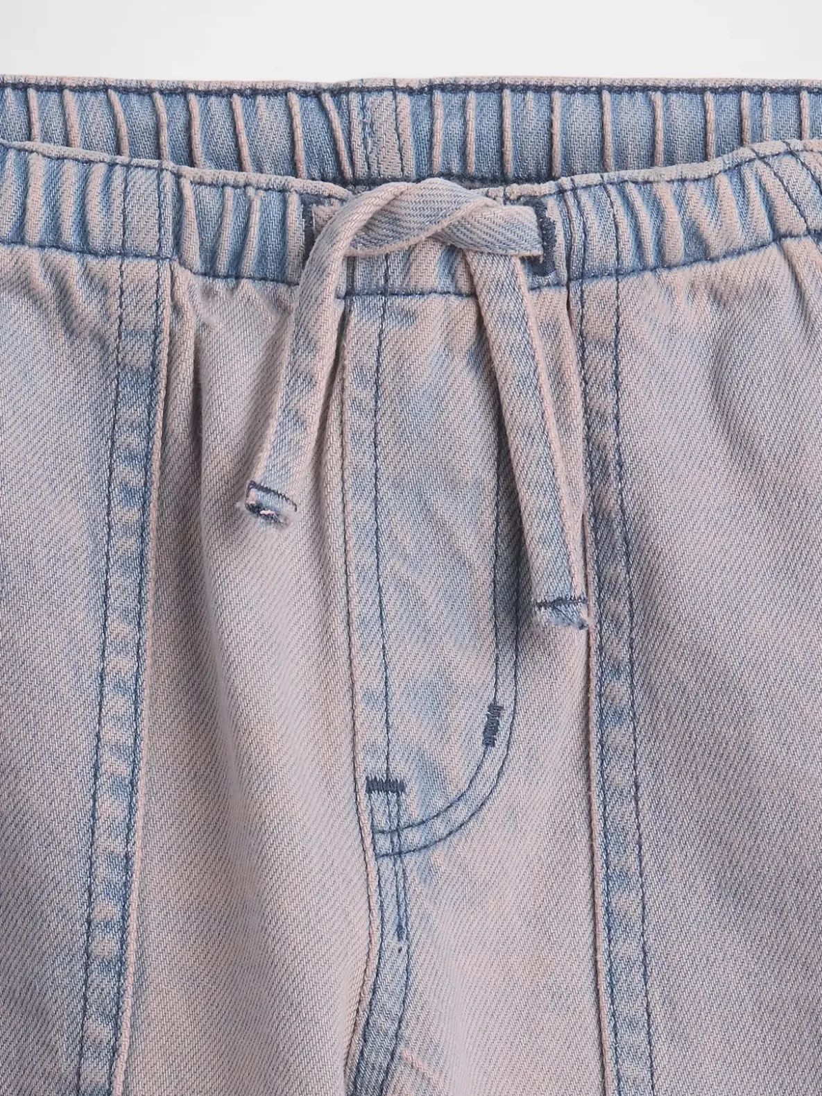 Kids Low Rise Easy Longline Denim Shorts