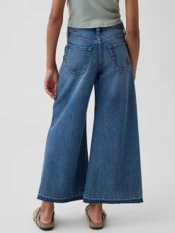 Kids Low Rise Embroidered Baggy Jeans