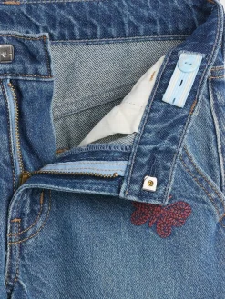 Kids Low Rise Embroidered Baggy Jeans