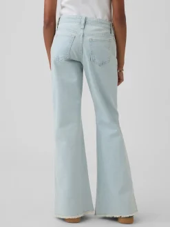 Kids Low Rise Lace-Up Relaxed Flare Jeans