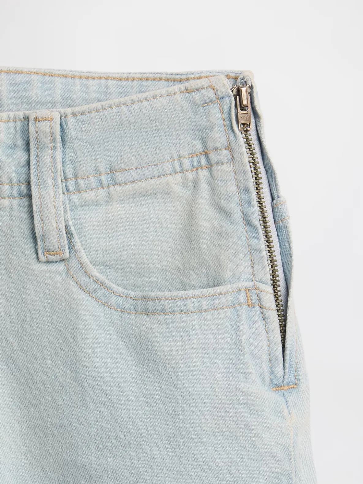 Kids Low Rise Lace-Up Relaxed Flare Jeans