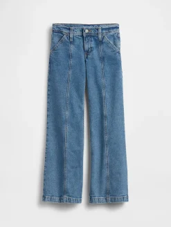 Kids Low Rise Seamed Relaxed Flare Jeans