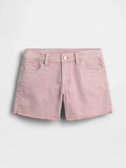 Kids Low Rise Stride Denim Shorts
