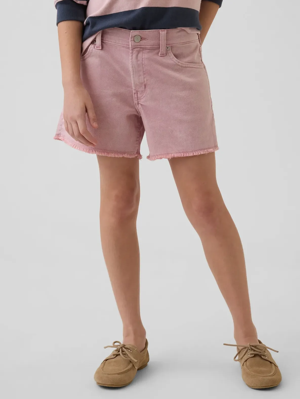 Kids Low Rise Stride Denim Shorts