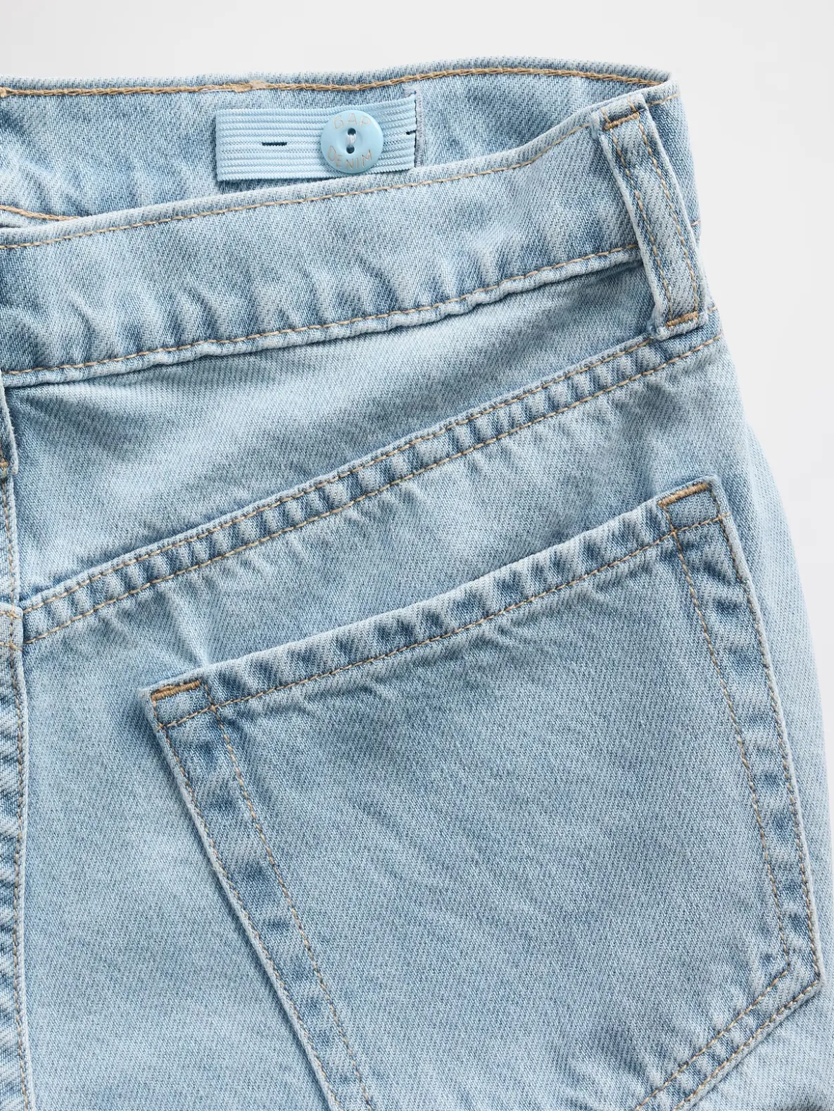 Kids Low Rise Stride Rhinestone Wide-Leg Jeans