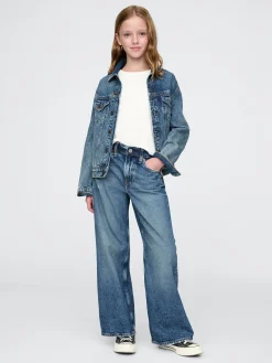 Kids Low Rise Stride Wide-Leg Jeans