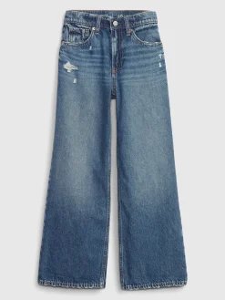 Kids Low Rise Stride Wide-Leg Jeans