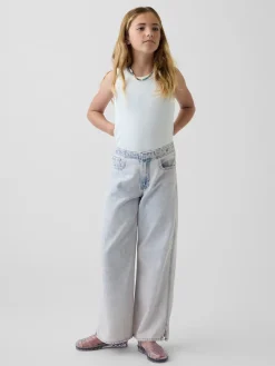 Kids Low Rise Stride Wide-Leg Jeans