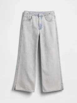 Kids Low Rise Stride Wide-Leg Jeans
