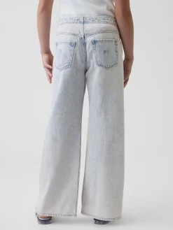 Kids Low Rise Stride Wide-Leg Jeans