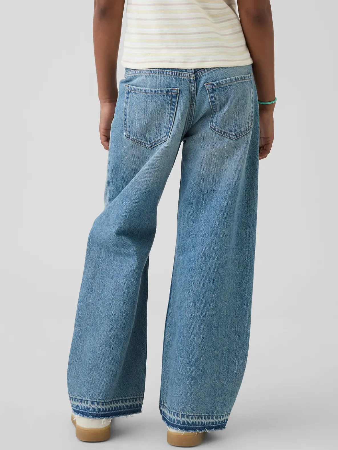 Kids Low Rise Stride Wide-Leg Jeans