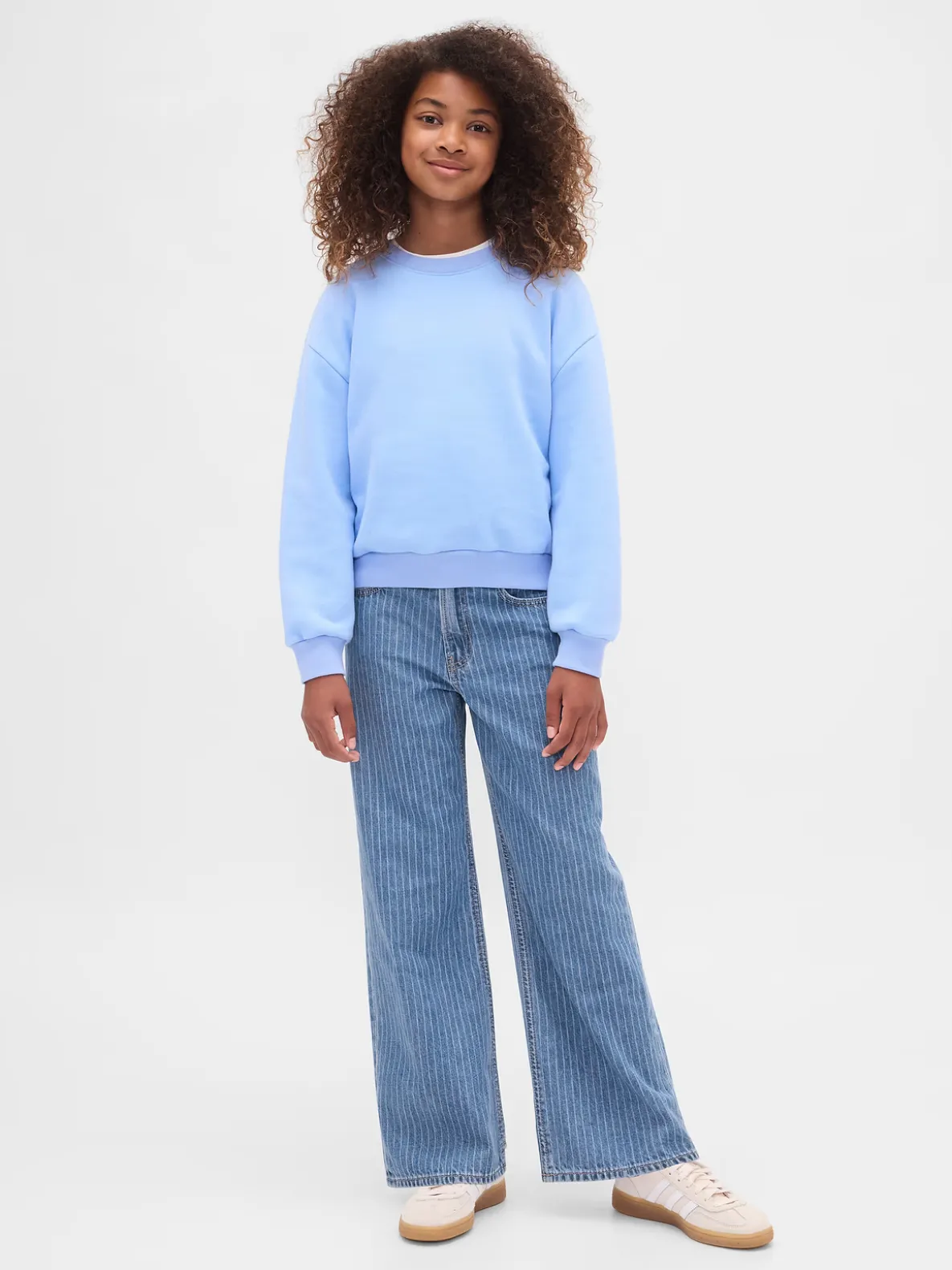 Kids Low Rise Stride Wide-Leg Jeans