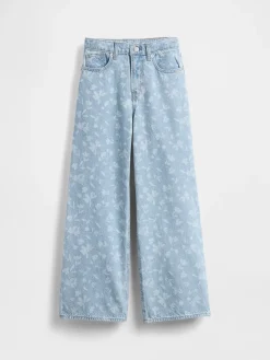Kids Low Rise Stride Wide-Leg Jeans