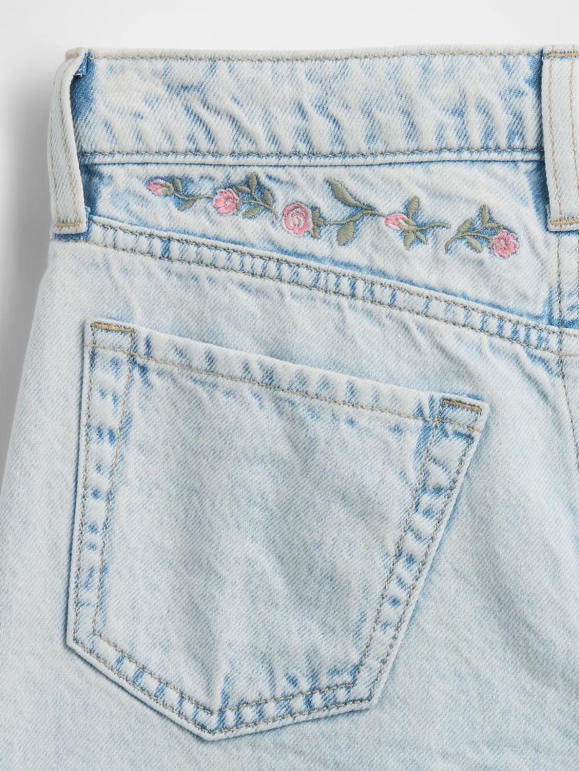 Kids Low Rise Stride Wide-Leg Jeans
