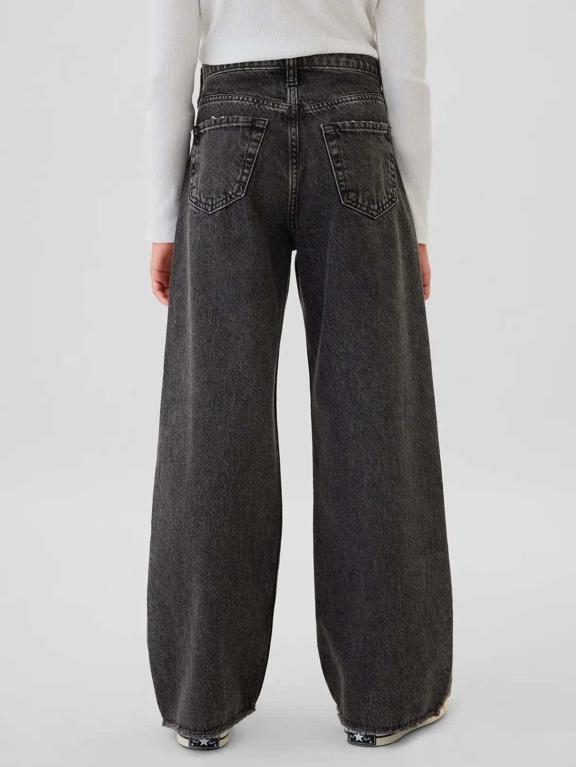 Kids Low Rise Stride Wide-Leg Jeans