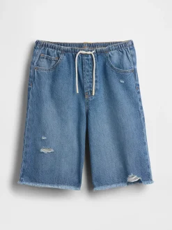 Kids Low Rise UltraSoft Easy Longline Denim Shorts