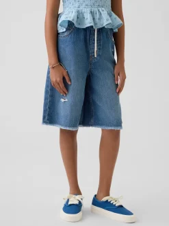 Kids Low Rise UltraSoft Easy Longline Denim Shorts