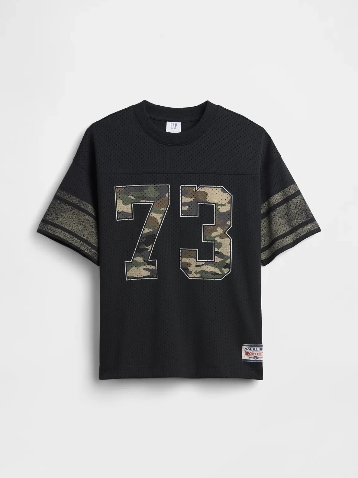 Kids Mesh Oversized Graphic Jersey T-Shirt