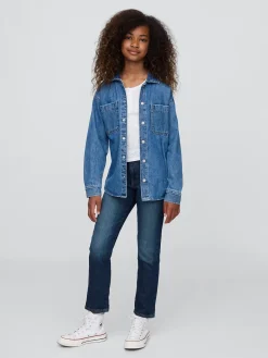 Kids Mid Rise Girlfriend Jeans