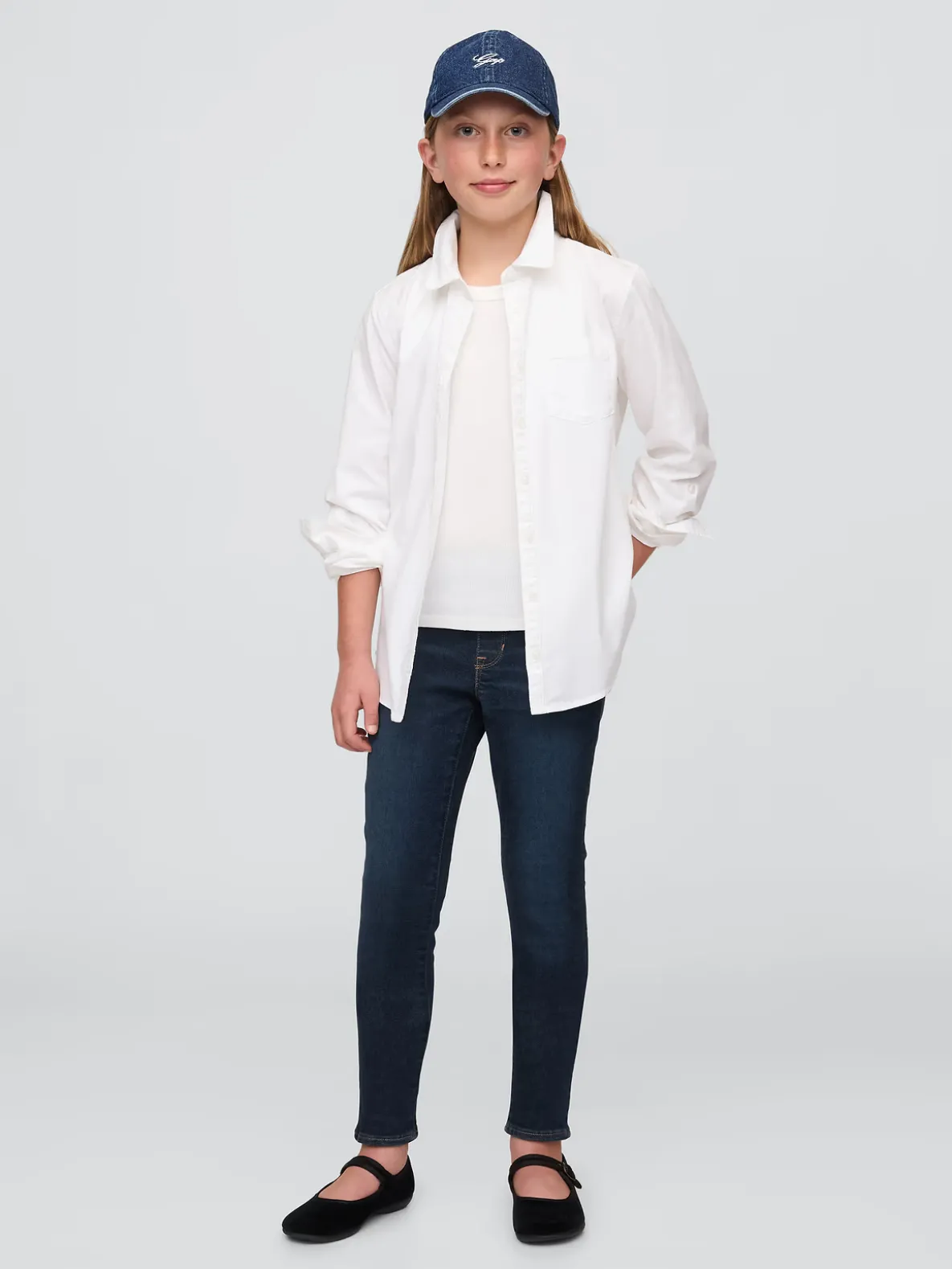 Kids Mid Rise Pull-On Jeggings