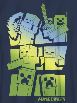 Kids Minecraft Steve and Alex VS Mobs Graphic Tee