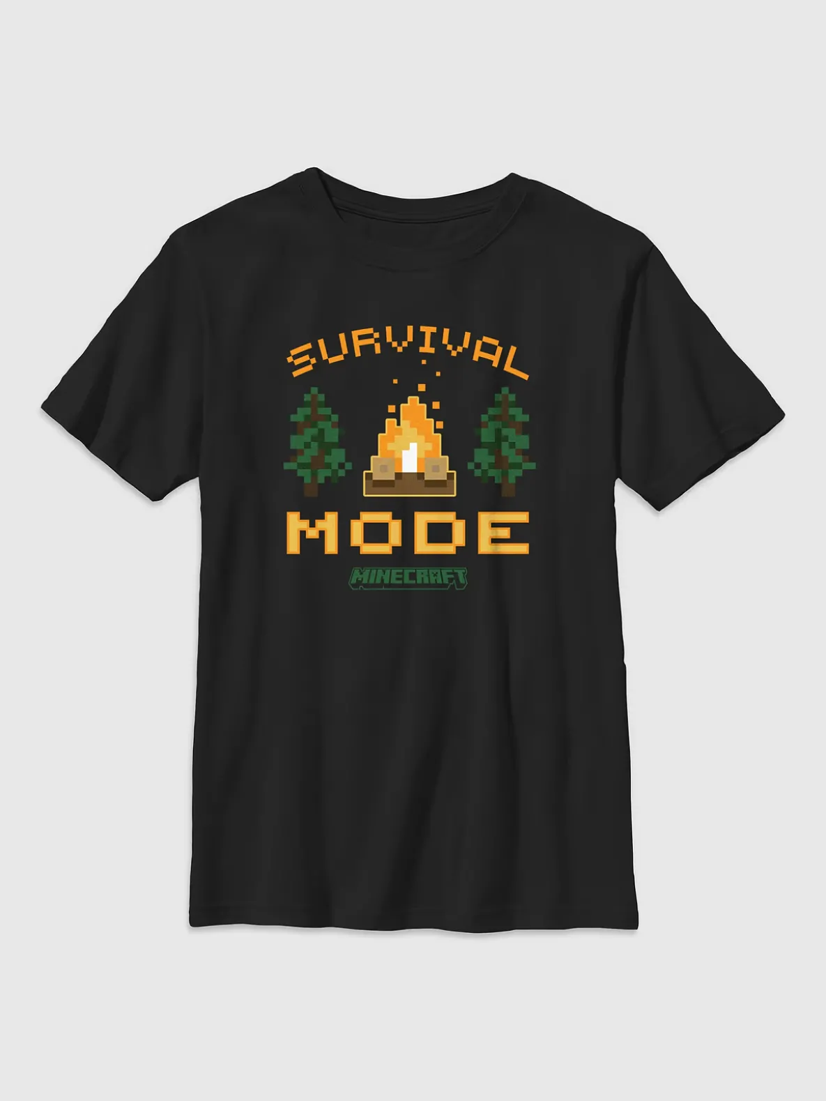 Kids Minecraft Survival Mode Graphic T-Shirt